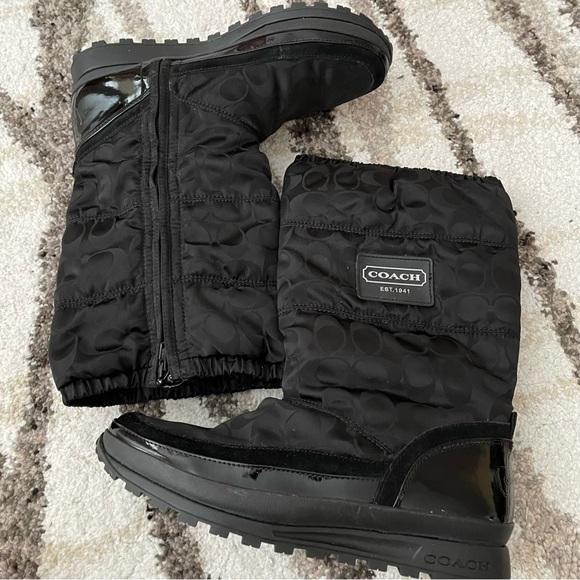 Coach Black Jordy Winter Boots - Picture 2 of 11